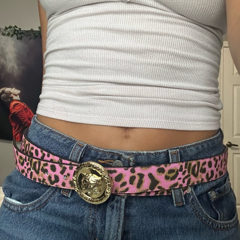 Just Cavalli Leopard Print Belt